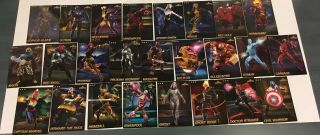 Marvel Contest Of Champions Rare Cards Complete 25 Card Set For Dave & Busters