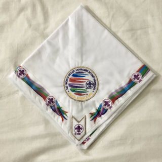2019 World Scout Jamboree Planning Team Jpt Wsj 24 White Neckerchief In Bag Sbr