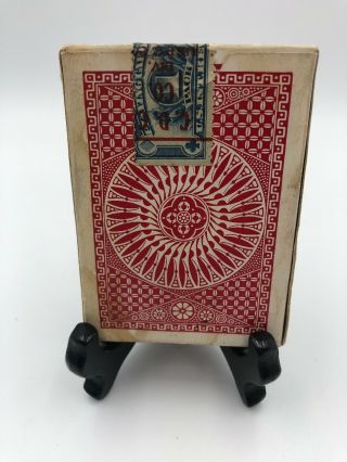 A.  Dougherty Antique Playing Cards Deck Tally - Ho No.  9 Us Tax Stamp