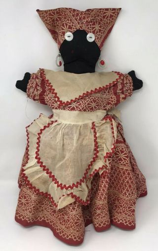 1950’s Handmade Cloth Mammy Toaster Cover Doll