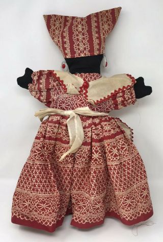 1950’S HANDMADE CLOTH MAMMY TOASTER COVER DOLL 2