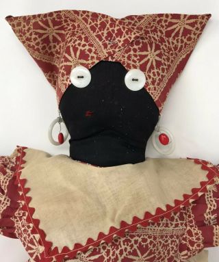 1950’S HANDMADE CLOTH MAMMY TOASTER COVER DOLL 3