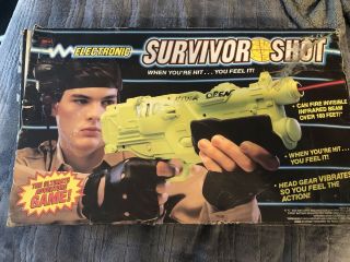 Vintage 1987 Hasbro Tomy Electronic Survivor Shot Laser Lazer Tag Gun Choice