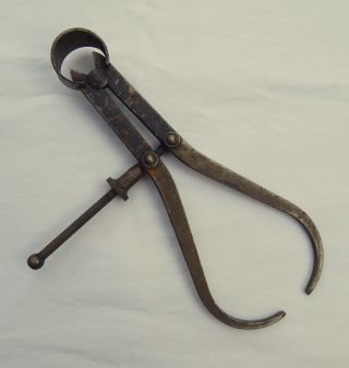 Vintage Outside Caliper Hand Tool - Machinist - 21b Rustic Primitive