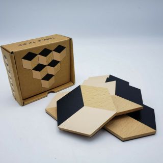 Areaware Table Tiles Coasters Designed By Bower Geometric Shape