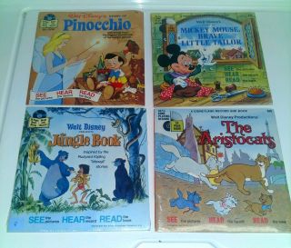 Walt Disney Presents 24 Page Read - Along Book and Record Bundle some 2