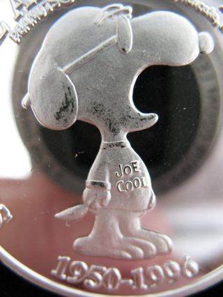 1 - Oz.  999 Silver Peanuts Gang Charlie Brown Still Joe Cool Snoopy Fun Coin,  Gold