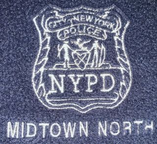 Nypd York City Police Department Midtown North Fleece Sweatshirt Sz Xl
