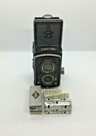Rolleilex Old Standard Vintage Camera Model 622 Type 3 C.  1932 - 38 120 Roll Film