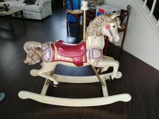 S & S Woodcarvers 1984 Full Size Carousel Rocking Horse S&s