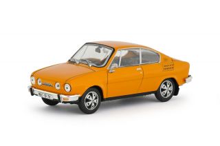 1980 Skoda 110 R Coupe − Orange Color − Abrex Diecast 1:43