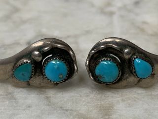 Frank Patania Sr Thunderbird Shop Sterling Silver Turquoise Clip On Earrings
