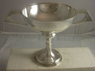 Quality 1912 Hallmark Heavy Silver Trophy Cup 417 Grams Auto Cycle Carlisle