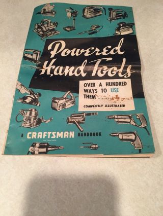 Vintage Craftsman Powered Hand Tools Handbook
