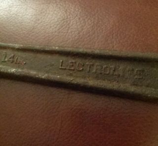 Lectrolite vintage adjustable crescent Pipe Monkey Wrench antique industrial 2