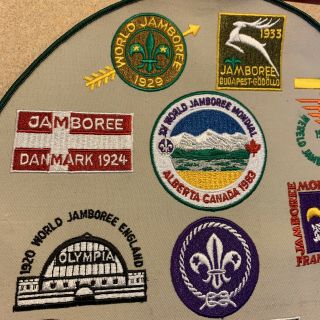 16 World Jamboree Boy Scout Patches 1920 - 1983 3