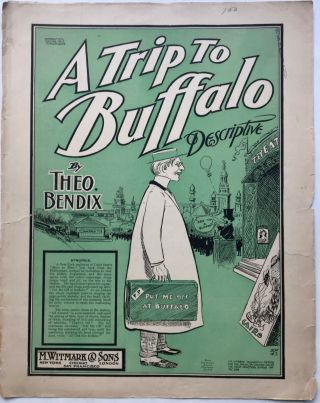 1901 Pan American Exposition Sheet Music A Trip To Buffalo World 