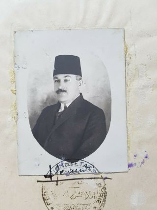 Turkey Ottoman Empire 1876 passport travel document Rare 2