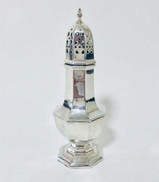 Good Quality Antique 1930 Solid Sterling Silver Sugar Caster Shaker
