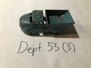 Vintage Wyandotte Small Blue Dump Truck Early Sharknose Style 6 " Long