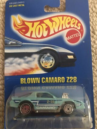 Hot Wheels Blown Camaro Z28 Blue Card 58