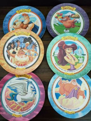 Walt Disney Hercules Complete Set Of 6 Collector Plates 1997