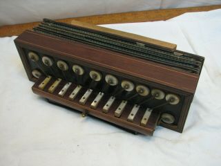 Vintage Melodeon Accordion Squeeze Box Toy Concertina Folk Instrument