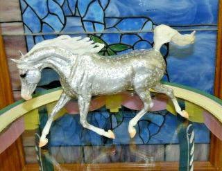 Breyer Sr LE Arabain Horse Mont Tremblant Silver Filigree Dapple Brigitte Eberl 2