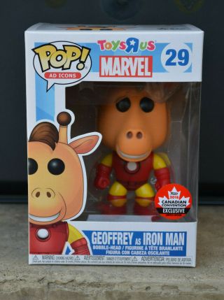 Geoffrey As Iron Man Funko Pop Ad Icons 29 Fan Expo Canada Exclusive