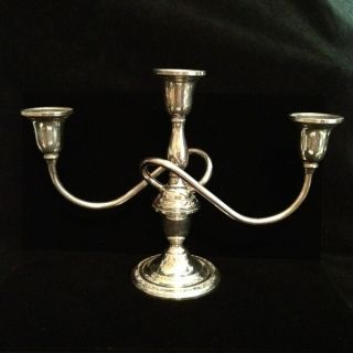 Vintage Courtship International Sterling Silver Candelabra Candle Holder 852gram