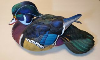 Ducks Unlimited Special Edition 2018 Wood Duck Drake Decoy - Jett Brunet