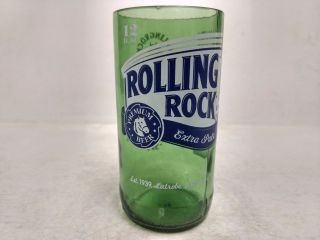 Rolling Rock Green Beer Glass 8oz.  Drinking Glass Collectible Hd128