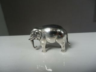 Solid Silver Elephant Pin Cushion Birmingham 1905 By Miller Brothers