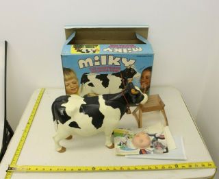 Vintage 1977 Kenner Milky The Marvelous Milking Dairy Cow Complete W/box