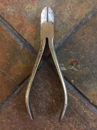 Vintage Dunlap Linesman Pliers With Side Cutters Made In Germany Drop Forged