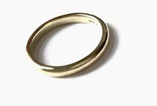 Vintage Scottish 9ct Gold Wedding Band Ring Size U Us 10.  25 Gift Boxed