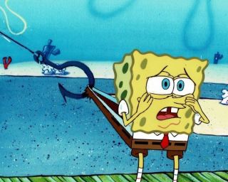 Spongebob Squarepants Hand Painted Cel Season One Rare A 099