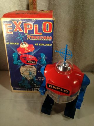 Vintage Topper Toys Explo Robotron Robot Toy,  Box