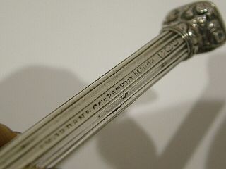 Hm1828 Mordan Riddle Patent Silver Antique Propelling Slide Mechanical Pencil 77
