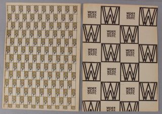 Antique Secessionist WIENER WERKSTATTE Wrapping Paper Card Envelope Coupon Print 2