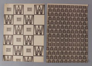 Antique Secessionist WIENER WERKSTATTE Wrapping Paper Card Envelope Coupon Print 3