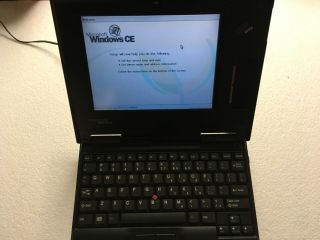 Vintage Ibm Workpad Laptop Computer Type 2608 Windows Ce Z50 Handheld W/box