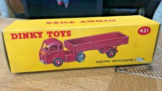 Dinky Toys 421 Electric Articulated Lorry - Empty Box