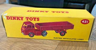 DINKY TOYS 421 ELECTRIC ARTICULATED LORRY - EMPTY BOX 3