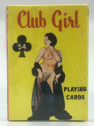 Rare Vintage Club Girl Nude Adult Playing Cards 54 Pin Up FULL DECK 3