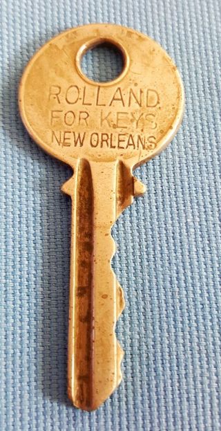 Vintage Replacement Key Yale " Rolland For Keys Orleans "