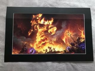 Sdcc 2019 Blizzard Exclusive The Firelord 247/300 Art Print Wow Warcraft