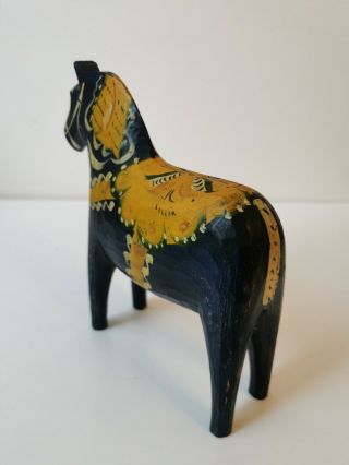 Antique Swedish Hand Made Dala Horse From Early 1900´s 7 " High