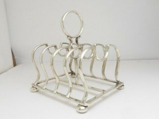 Large Silver Toast Rack London 1908 By Horace Woodward & Co