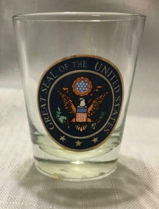 Great Seal Of The United States Eagle Stars Patriotic Shot Glass (159)